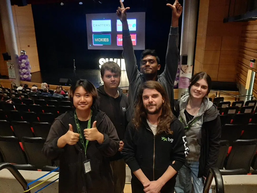 Five students participate in hands-on SHSM workshops.